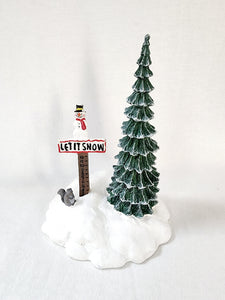 Department 56 General Accessories "Let It Snow - Snowman Sign"