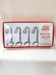 Department 56 General Accessories "North Pole - Candy Cane Lamp Posts"