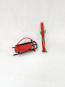 Department 56 General Accessories "Sled And Skis"