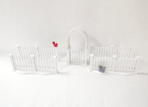 Department 56 General Accessories "White Picket Fence With Gate"