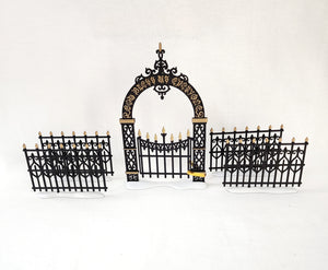 Department 56 General Accessories "Victorian Wrought Iron Fence & Gate"