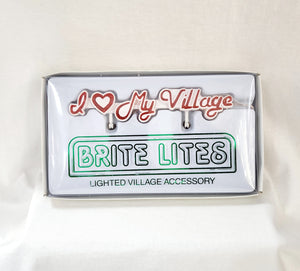 Department 56 General Accessories "I Love My Village Brite Lites"