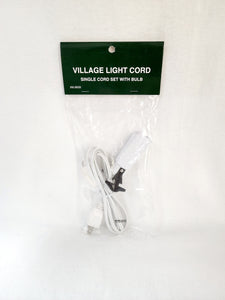 Department 56 General Accessories "Single Cord Set with Bulb"