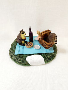 Department 56 General Accessories "Woodland Raccoon Picnic"