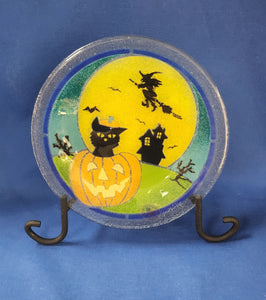 Peggy Karr Glass "Boo Plate 8 inch"