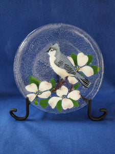 Peggy Karr Glass "Bird Plate 8 inch"