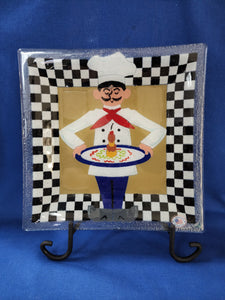 Peggy Karr Glass "Chefs Square 10 inch"