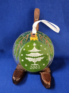 Peggy Karr Glass "Dated 2002 Ornament"