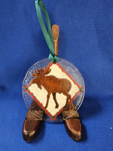 Peggy Karr Glass "Moose Ornament"