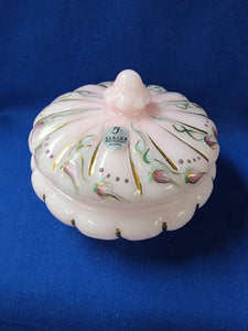 Fenton "Rosalene Puff Box"