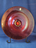 Fenton "Ruby Amberina Stretch Plate (stand not included)"