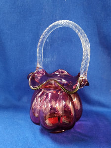 Fenton "Cranberry Basket"