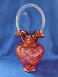 Fenton "Cranberry Basket"