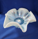 Fenton "Aquamarine Opalescent Stretch Bowl"