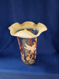 Fenton "Coral Silken Sand Vase"