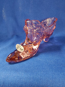 Fenton "Meadow Berry on Madras Pink Slipper"