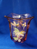 Fenton "Madras Pink Square Vase"