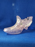 Fenton "Spring Splendor on Pink Chiffon Imperial Slipper"