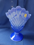 Fenton "Periwinkle Blue Plume Vase"