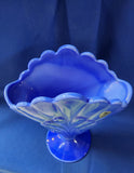 Fenton "Periwinkle Blue Plume Vase"