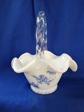 Fenton "True Blue on Milk Basket"