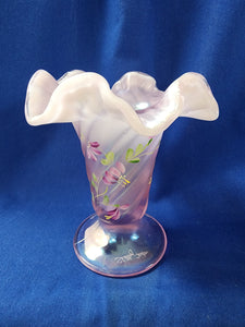Fenton "Rose Milk Vase"
