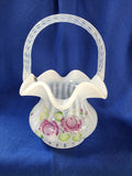 Fenton "Martha's Rose Basket"