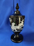 Fenton "Mary Gregory on Black Candy Box"