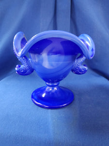 Fenton "Periwinkle Blue Dolphin Comport"