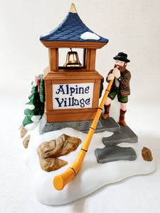 Alpine Village "Alpenhorn Player Alpine Village Sign"