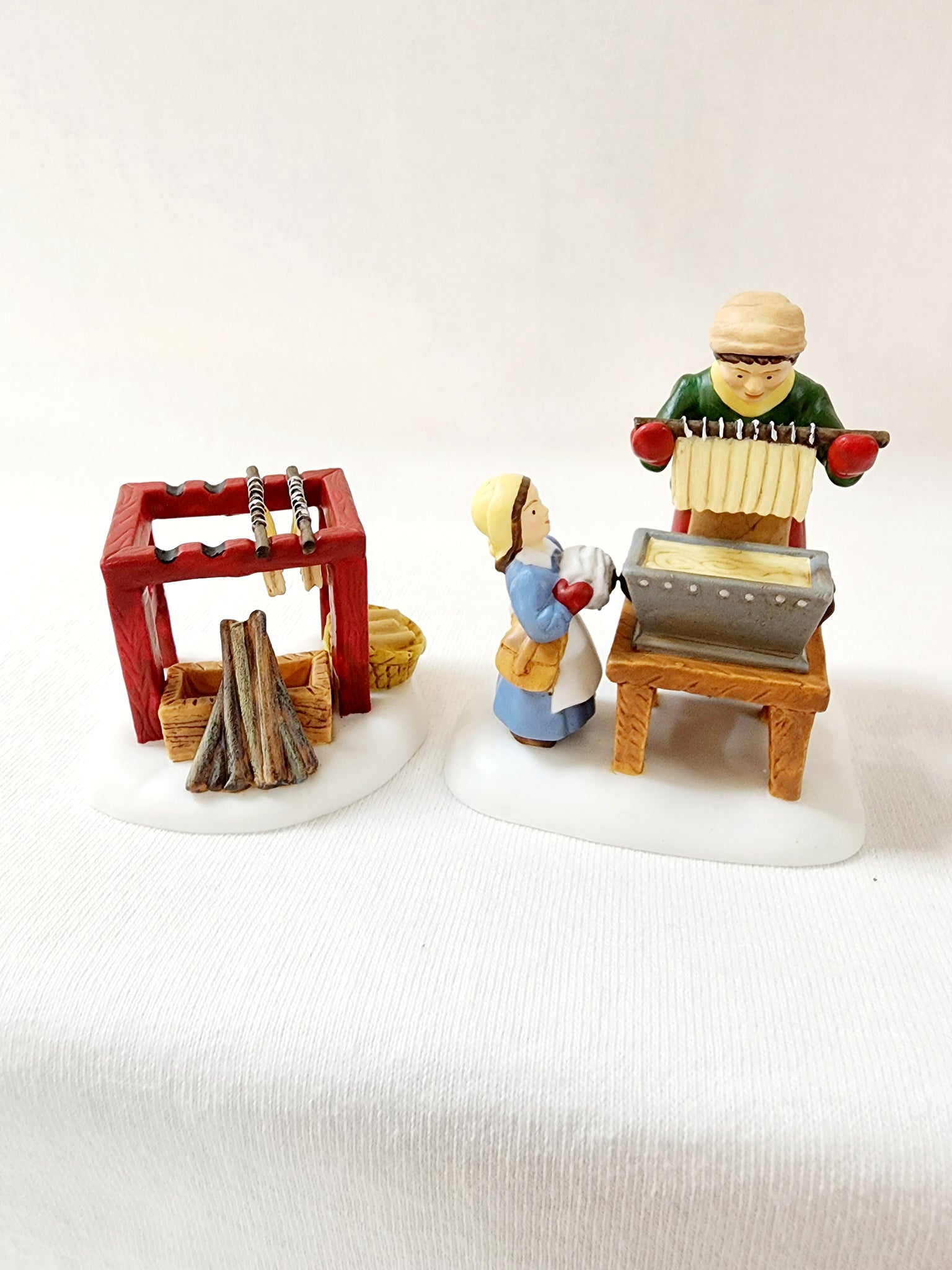 New England Village "Making The Christmas Candles"