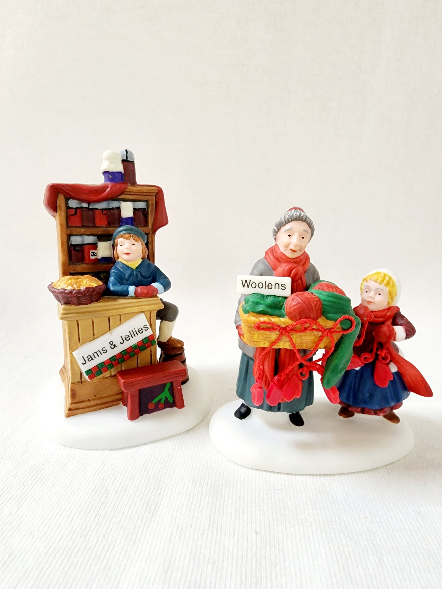 New England Village "Christmas Bazaar... Woolens & Preserves"