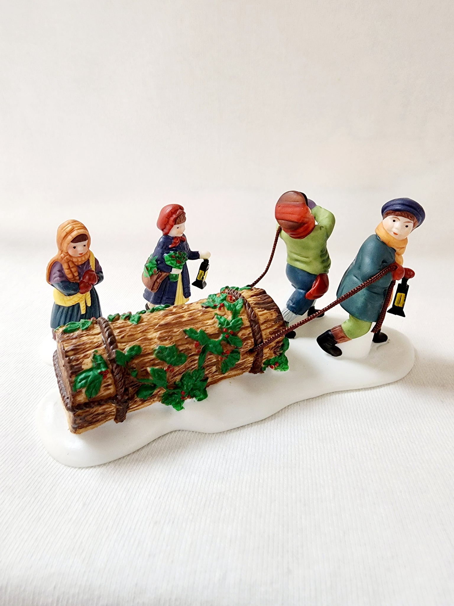 Department 56 Dickens' Village Bringing Home The Yule Log