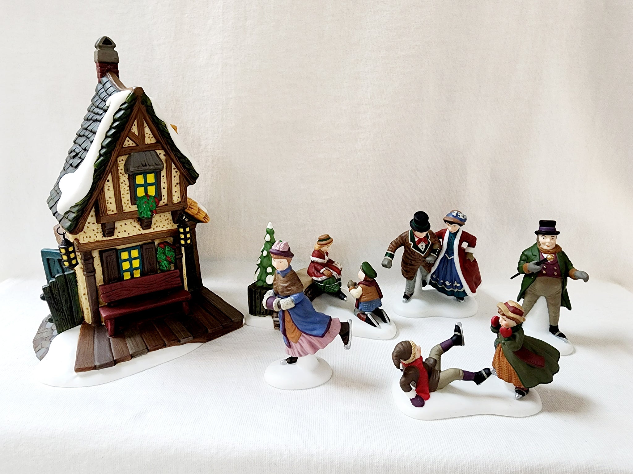 Dickens' Village "Ashley Pond Skating Party"