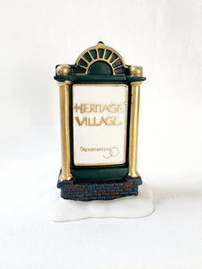 Department 56 General Accessories "Heritage Village Promotional Sign"