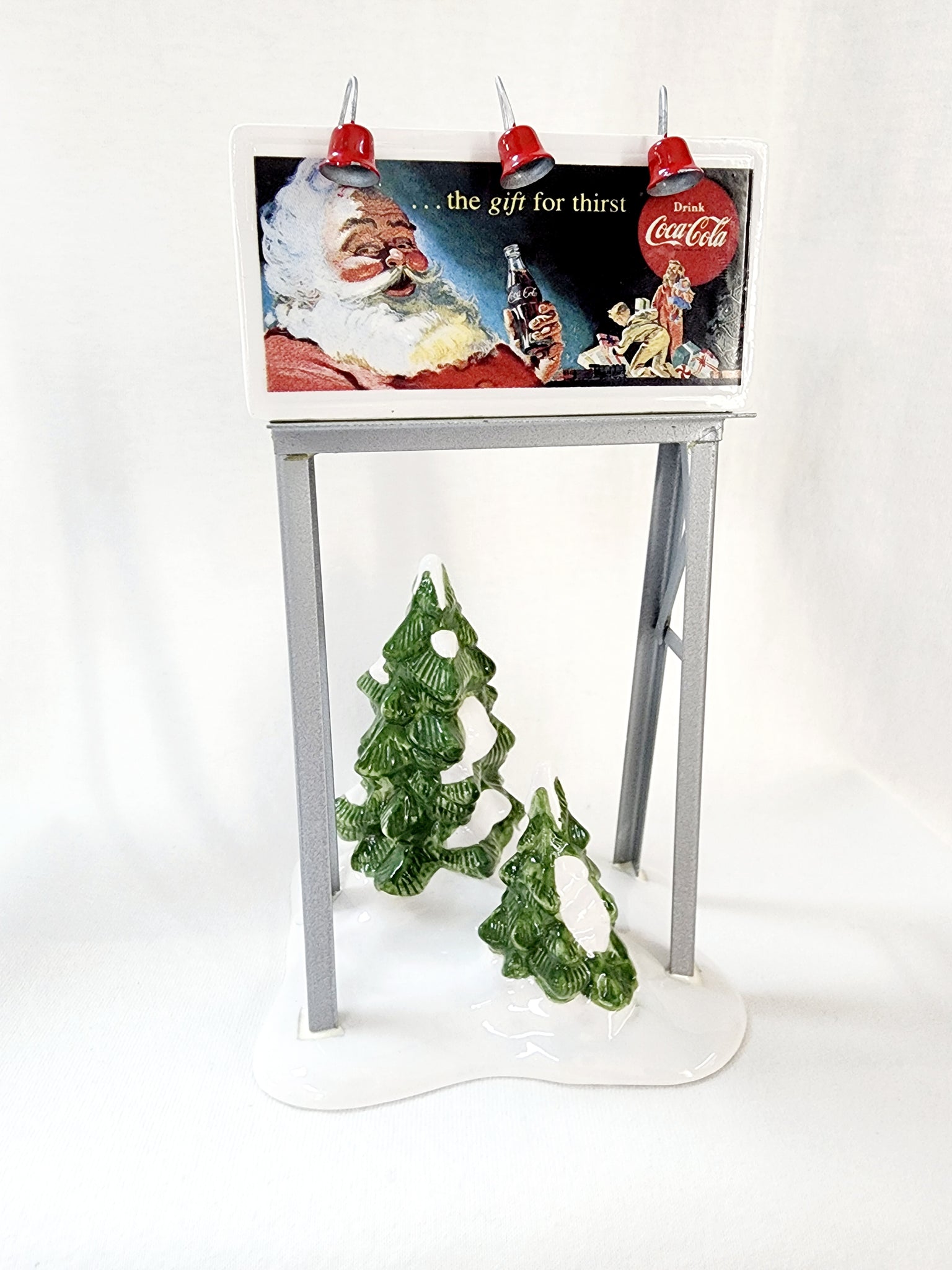 Snow Village Coca-Cola Brand Billboard