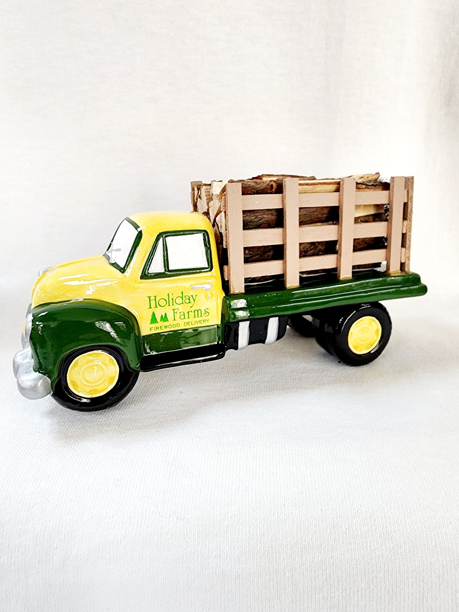 Snow Village Firewood Delivery Truck