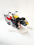 Snow Village "Harley-Davidson Fat Boy & Softail"