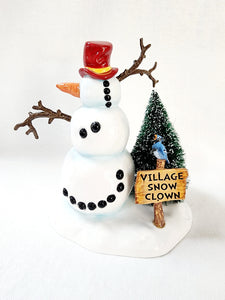 Snow Village "Village Snow Clown"