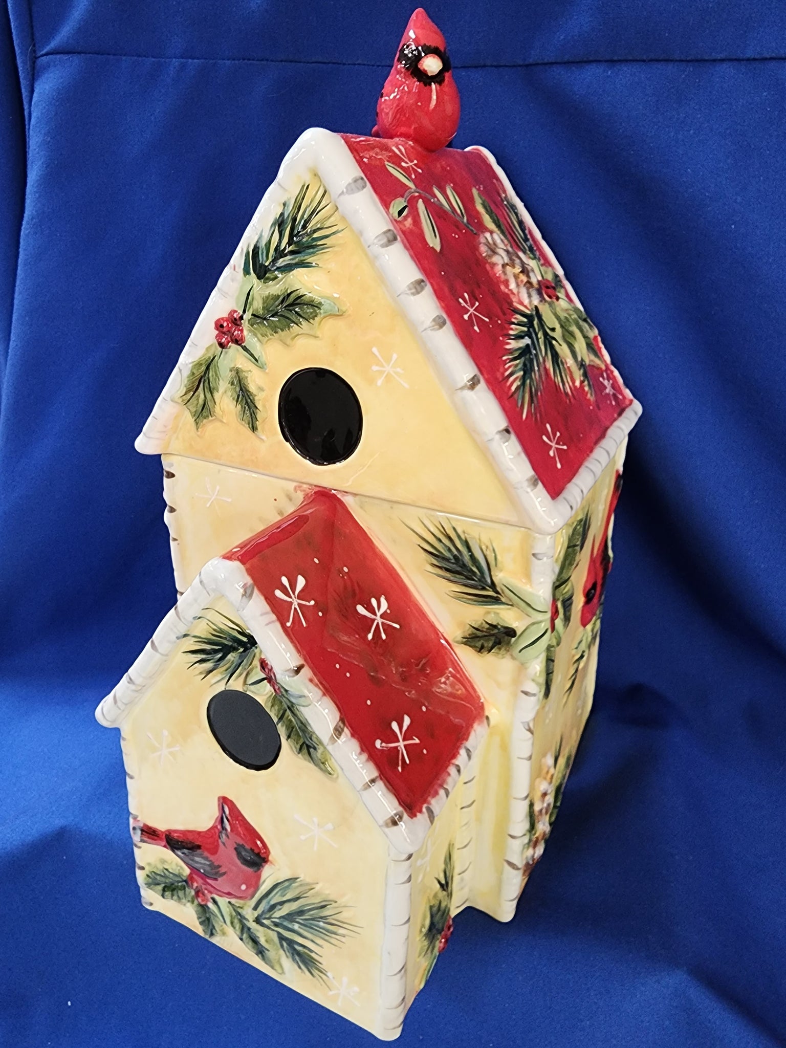 Cookie Jar "Christmas Birdhouse"