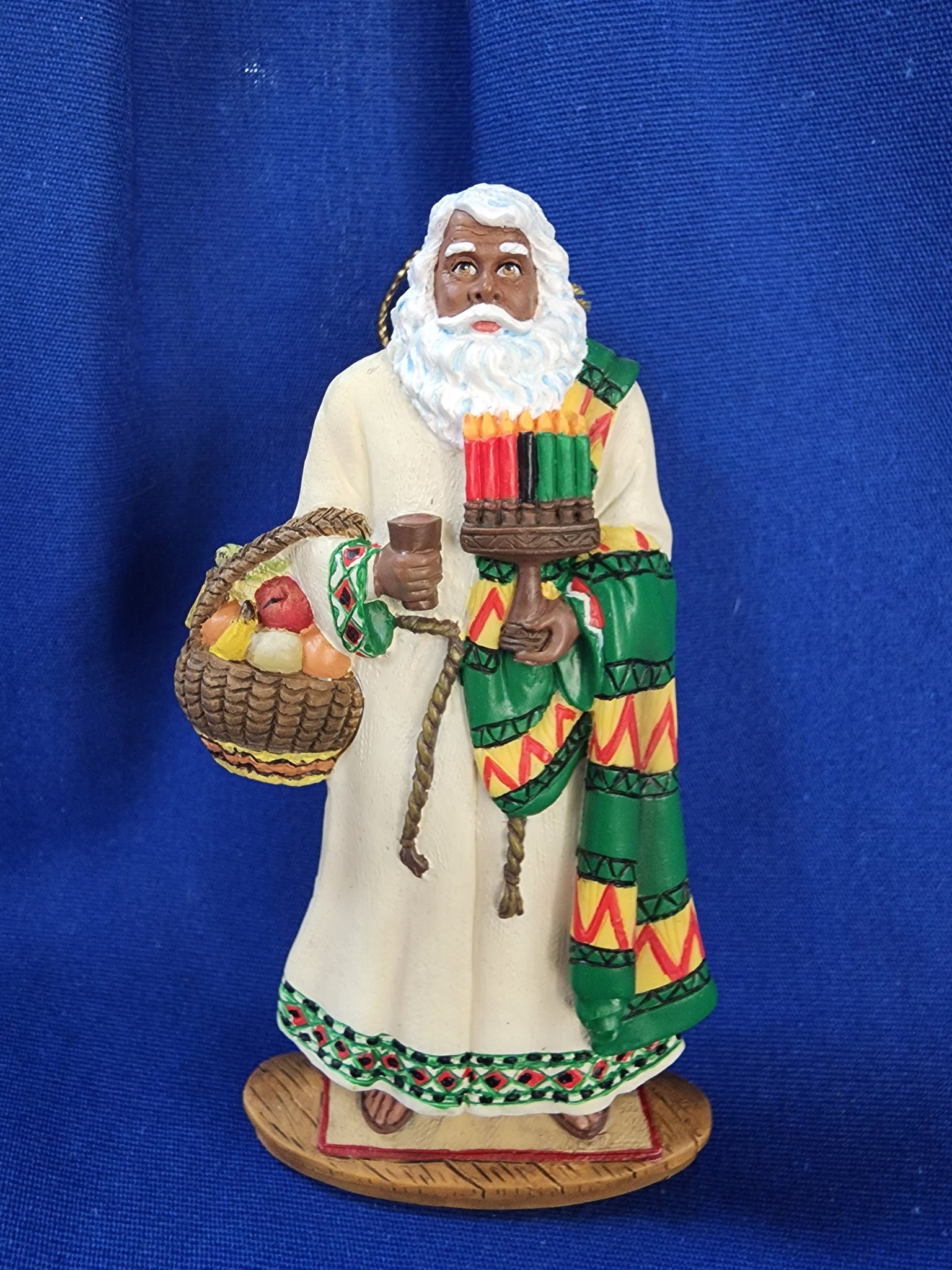 African American Santa Ornament
