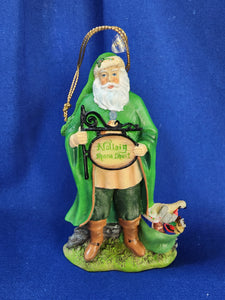 Pipka "Irish Christmas Santa Ornament"