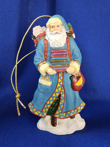 Pipka "Pleasure of Reading Santa Ornament"