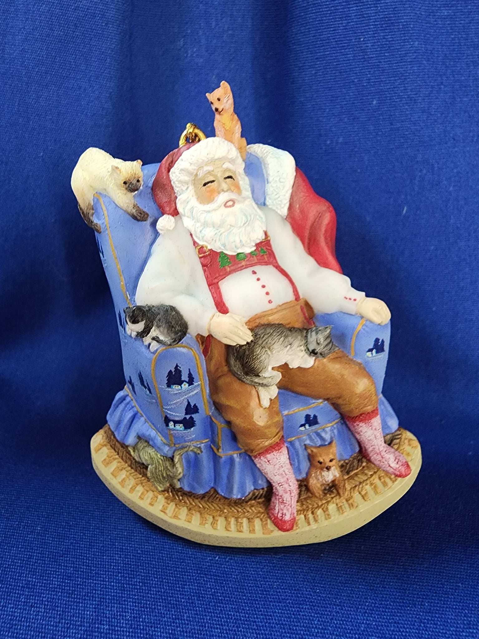 Purr-fect Santa Nap Ornament