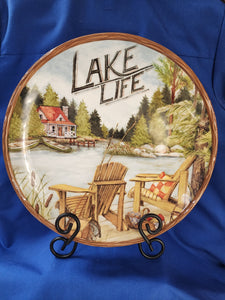Cookie Jars "Lake Life 13 inch Platter"