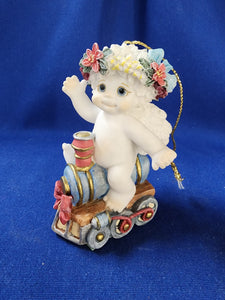 Dreamsicles "Cherub On Train Ornament"