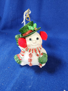 Dreamsicles "Snowman With Candy Cane Ornament"