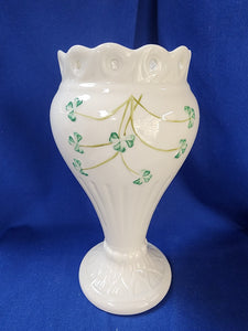 Belleek "Shamrock Pierced Vase"