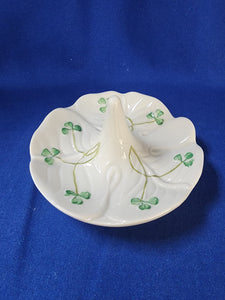 Belleek "Shamrock Ring Holder"