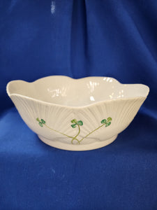 Belleek "Harp Shamrock 9 inch Salad Bowl"